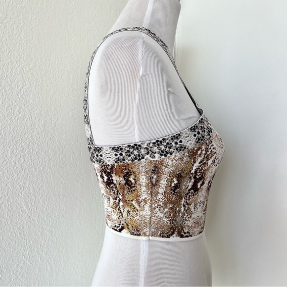 BCBGMaxAzria Snake Print Crop Top - Picture 5 of 9